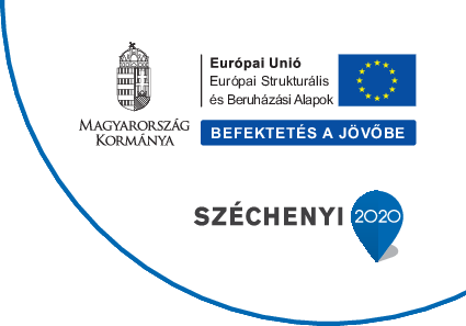 Készült az Európai Unió és az Európai Regionális Fejlesztési Alap társfinanszírozásával. Magyarország Kormánya. Befektetés a Jövőbe. Széchenyi 2020